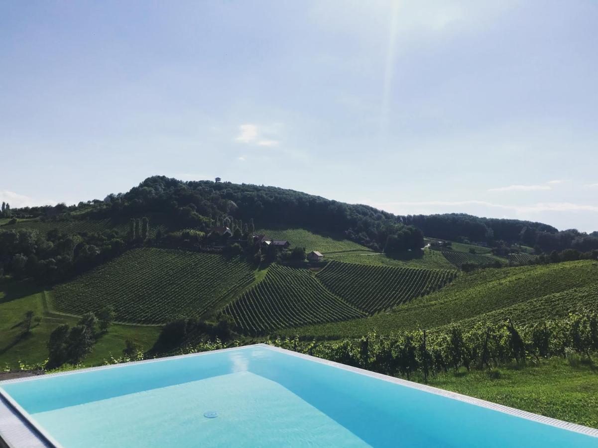 *Brandnew* Modernes Apartment In Den Weinbergen Mit Pool Und Sauna Spielfeld Kültér fotó